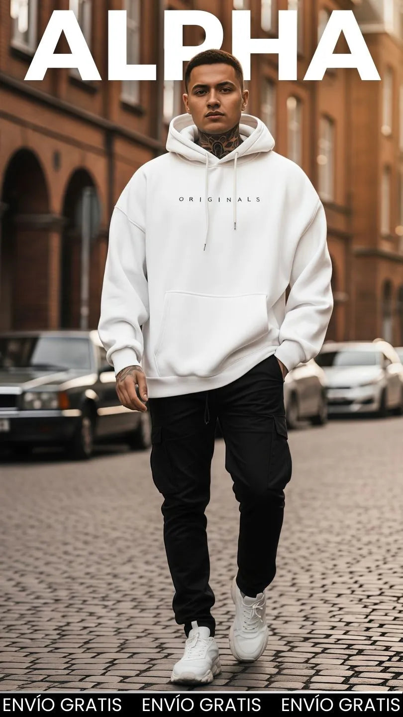 BUZO ALPHA OVERSIZE: TEXTURA PREMIUM