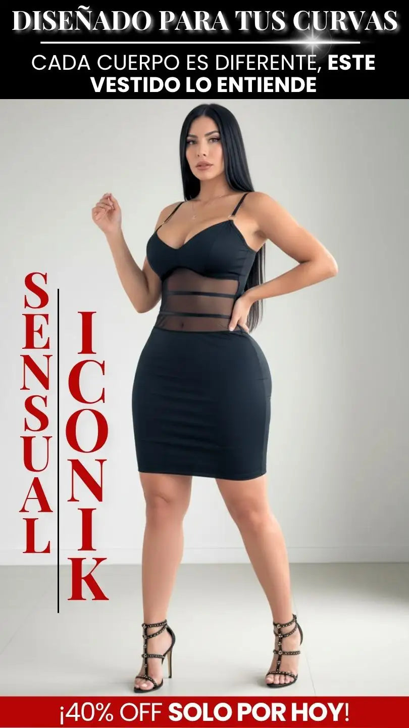 VESTIDO SENSUAL ICONIK: ESTILO ELEGANTE Y GLAMUROSO 💋
