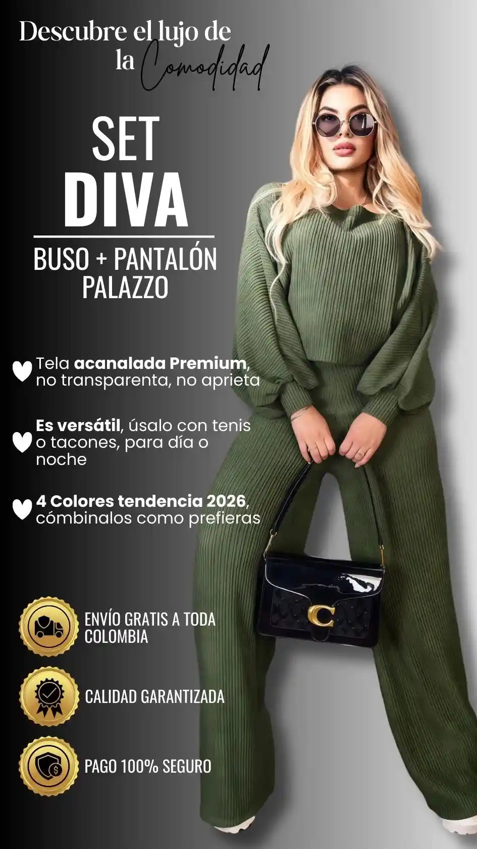 SET DIVA: BUSO + PANTALÓN PALAZZO💎