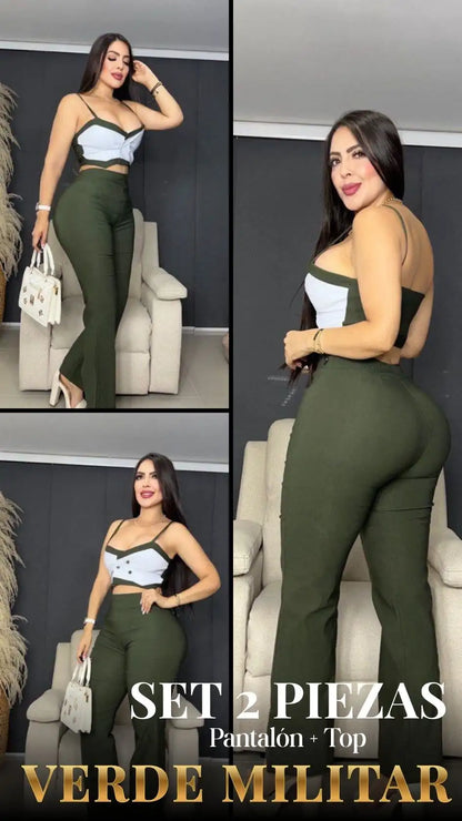 SET MILANO: TOP +  PANTALÓN