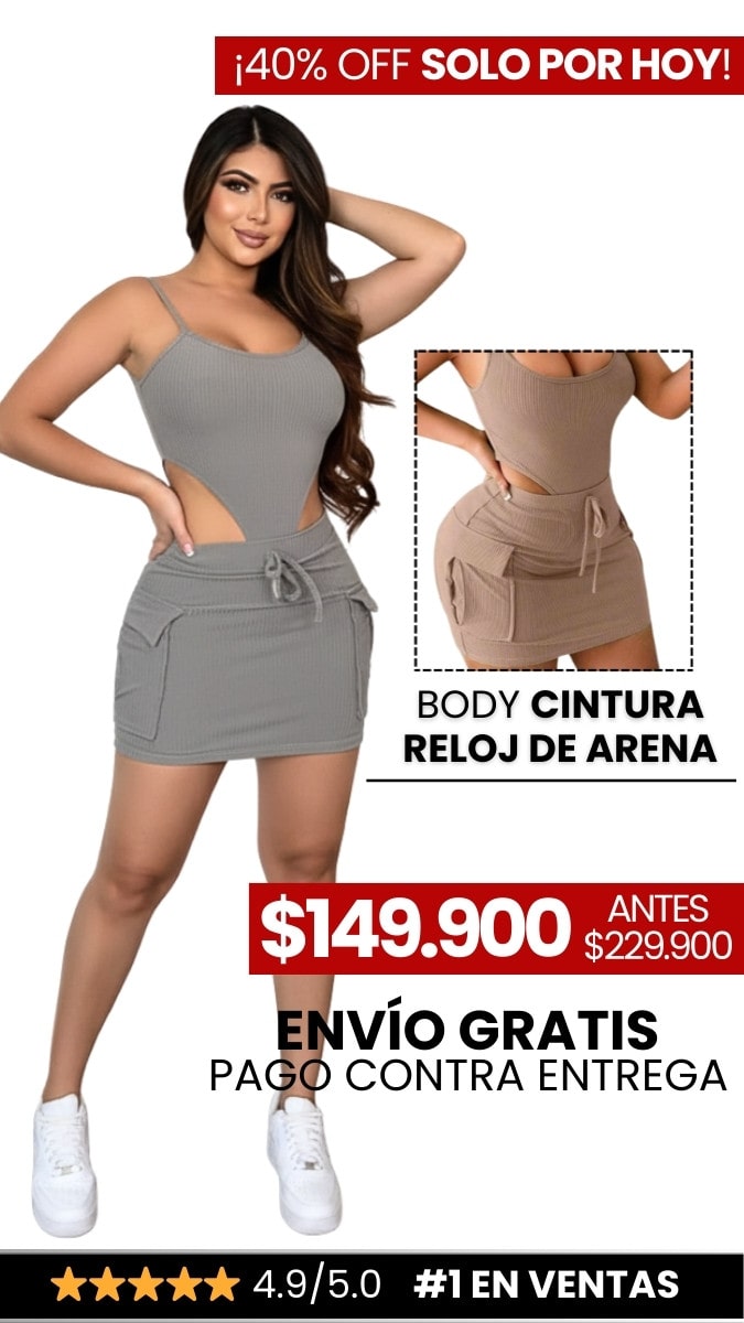 CONJUNTO DESEO®: BODY FIT + FALDA CHIC 🔥