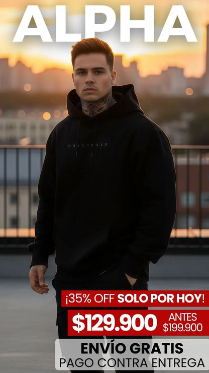 BUZO ALPHA OVERSIZE: TEXTURA PREMIUM